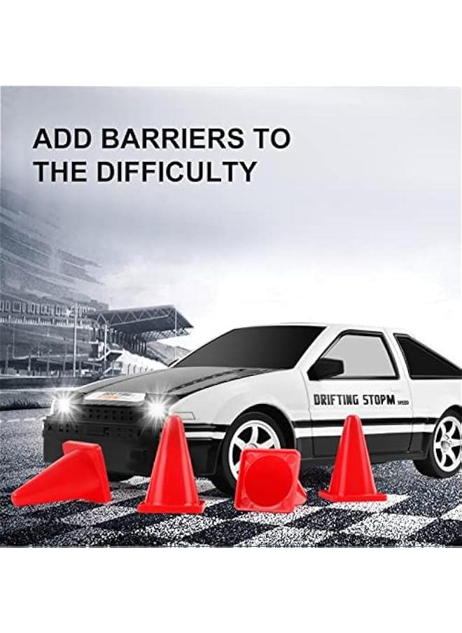 Generic - RC Drift Car, 1:16 Scale Remote Control Car, 4WD RC Cars, 30KM/H High Speed RC Racing Car with LED Lights, Drifting Tire and 2 Batteries for Kids and Adults (White) - Image 1