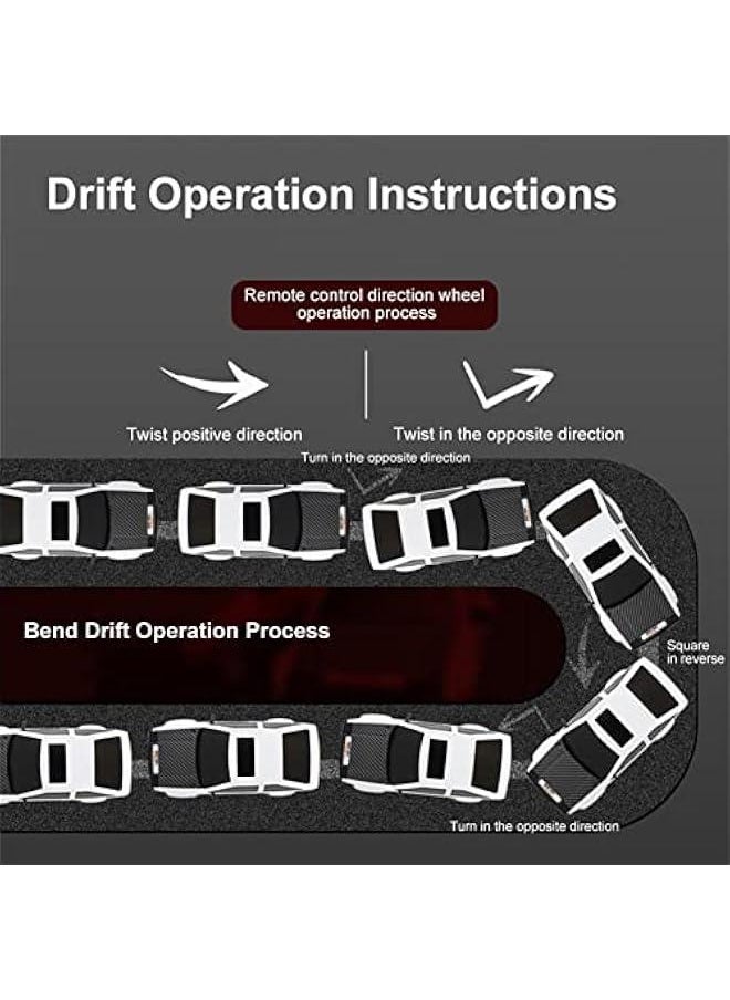 Generic - RC Drift Car, 1:16 Scale Remote Control Car, 4WD RC Cars, 30KM/H High Speed RC Racing Car with LED Lights, Drifting Tire and 2 Batteries for Kids and Adults (White) - Image 1