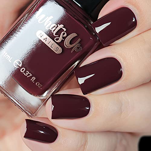 Whats Up Nails طلاء أظافر واتس أب نيلز تذوق الرحلة بني داكن كريم لامع مصنوع في الولايات المتحدة الأمريكية خالي من 21 مادة ضارة خالي من القسوة نباتي نظيف - Image 2