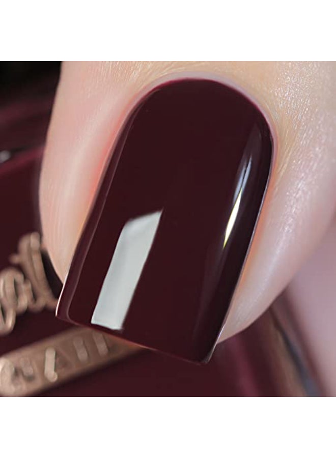 Whats Up Nails طلاء أظافر واتس أب نيلز تذوق الرحلة بني داكن كريم لامع مصنوع في الولايات المتحدة الأمريكية خالي من 21 مادة ضارة خالي من القسوة نباتي نظيف - Image 4