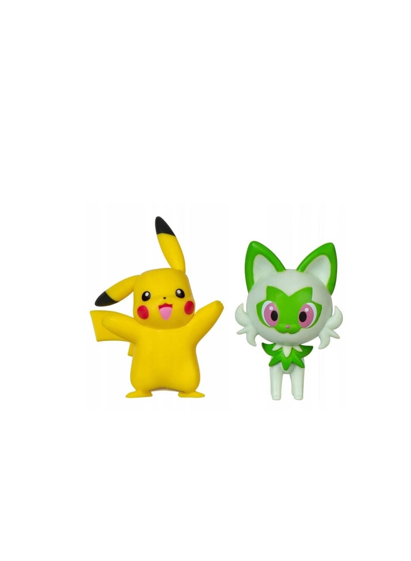 Pokemon Battle Figure Pack Generation IX - Pikachu & Sprigatito - Image 2