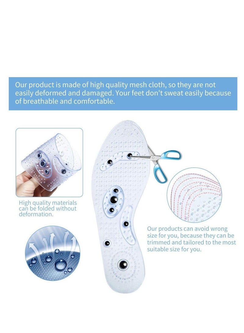Magnetic Massage Foot Therapy Reflexology Pain Relief Shoe Insoles - Image 5