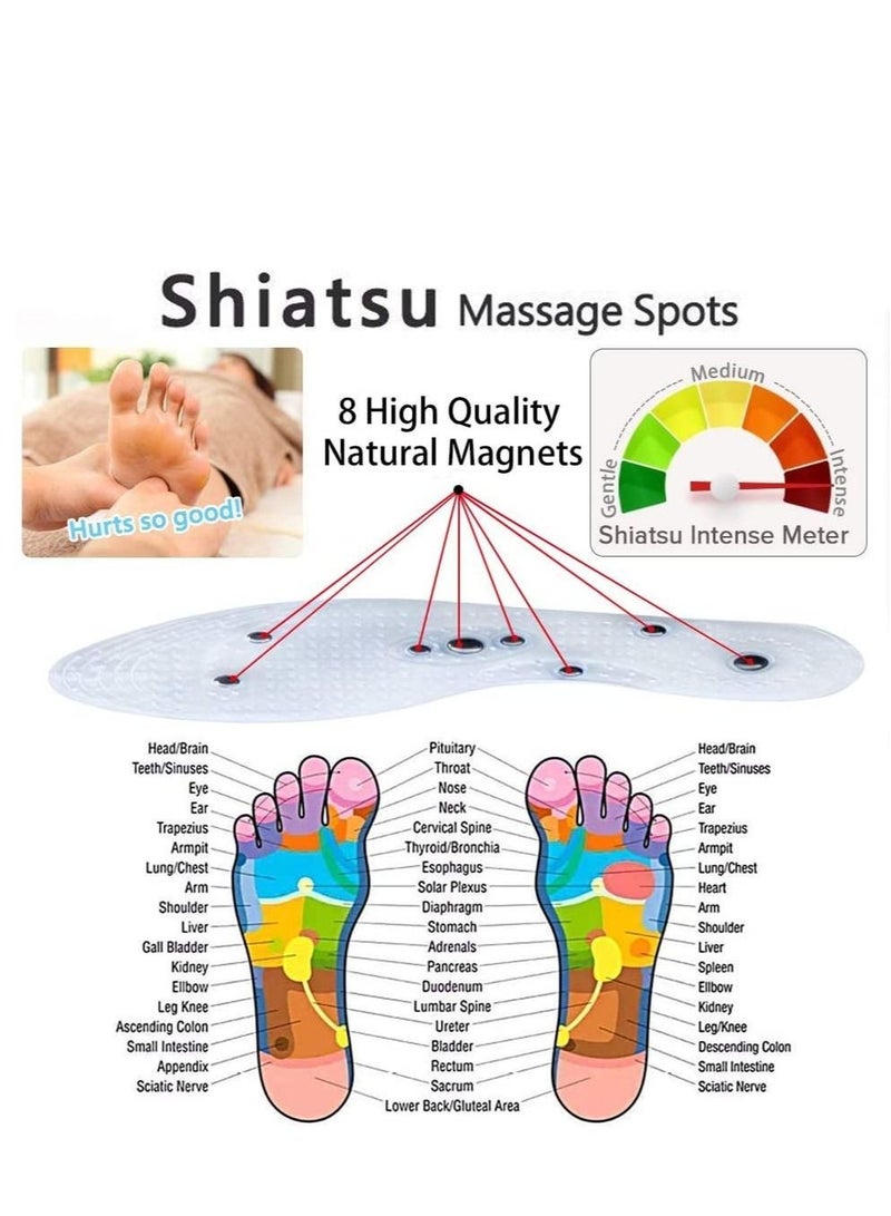 Magnetic Massage Foot Therapy Reflexology Pain Relief Shoe Insoles - Image 3
