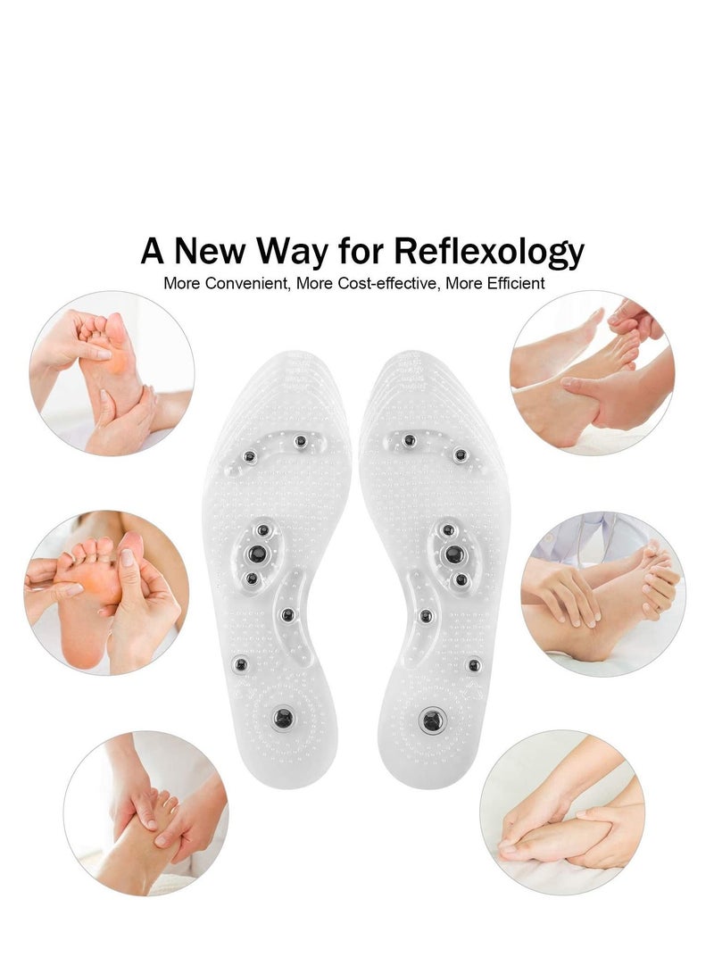 Magnetic Massage Foot Therapy Reflexology Pain Relief Shoe Insoles - Image 2