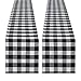 QueenDream 2 Packs Buffalo Check Table Runners 13x84 Inch Black and White Plaid Table Runner for Farmhouse Thanksgiving - Image 2