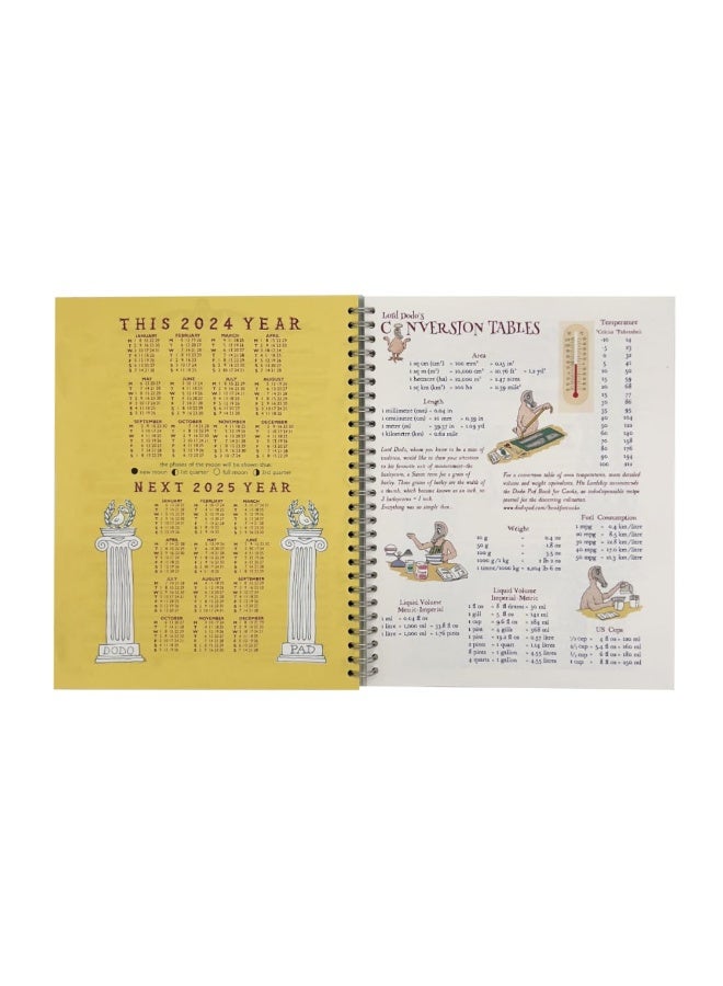 The Dodo Pad ON THE LEFT Desk Diary 2024 - Week to View, Calendar Year Diary: A Diary-Organiser-Planner Book for left handers for up to 5 people/activities. UK made, sustainable, plastic free - Image 3
