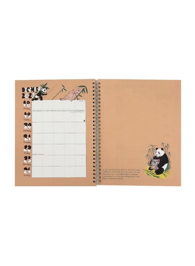 The Dodo Pad ON THE LEFT Desk Diary 2024 - Week to View, Calendar Year Diary: A Diary-Organiser-Planner Book for left handers for up to 5 people/activities. UK made, sustainable, plastic free - Image 5
