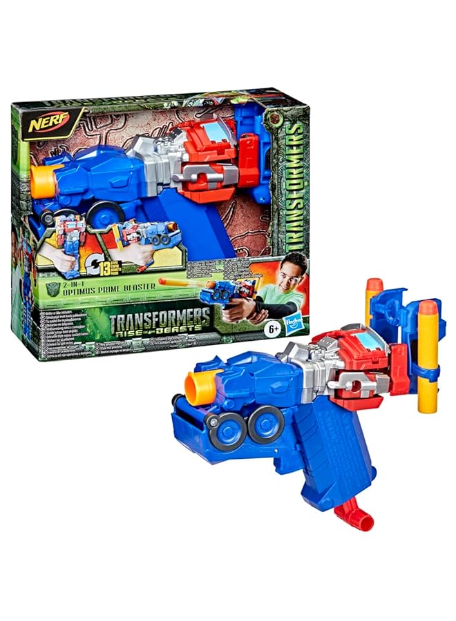 TRANSFORMERS Toys : Rise Of The Beasts Movie 2 In 1 Optimus Prime Blaster Powered By For Ages 6 And Up 7 Inch - Image 2
