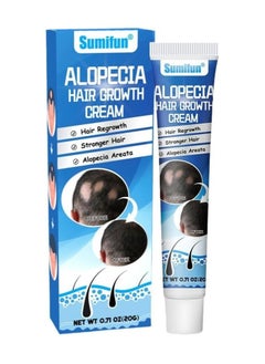 Alopecia Hair Growth Cream, 20g - Revitalizing Scalp and Promoting Hair Growth - Effective Treatment for Alopecia & Thinning Hair - Nourishes & Strengthens Hair Follicles - Reduces Hair Loss