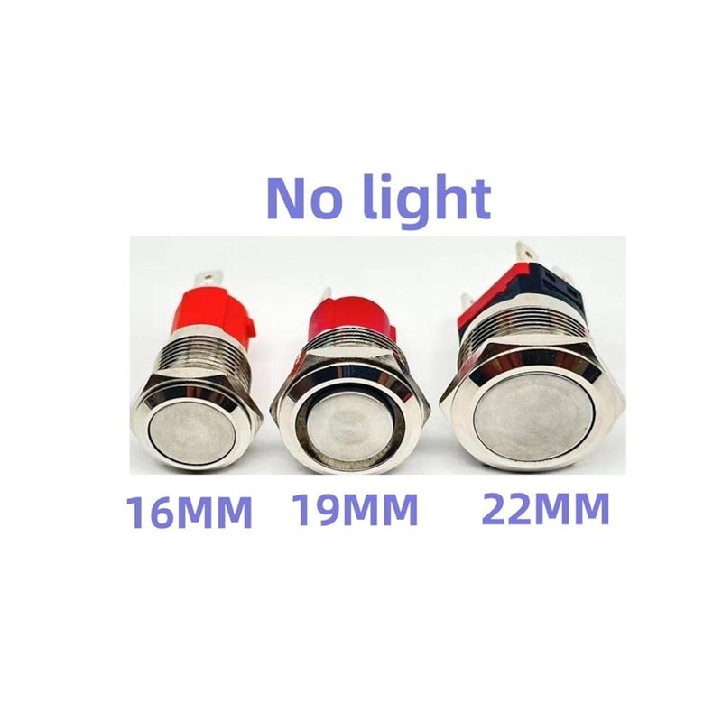 مفتاح زر معدني مؤقت لإعادة الضبط 19 مم 15 أمبير 9-30 فولت مقاوم للماء عالي التيار لسيارة LED - Image 4
