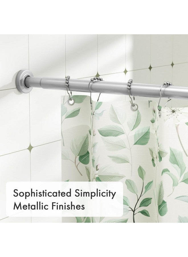 AmazerBath AmazerBath Spring Tension Shower Curtain Rod, 31-75 Inches Heavy Duty Tension Rod Rust Proof Bathroom Curtain Rod, Adjustable No Drill Easy Segmented Installation, Silver  - Image 4