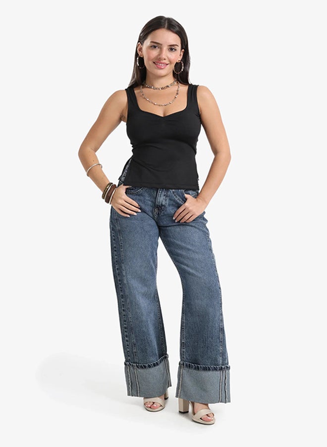 Carina Heart Scoop Collar Top - Image 5