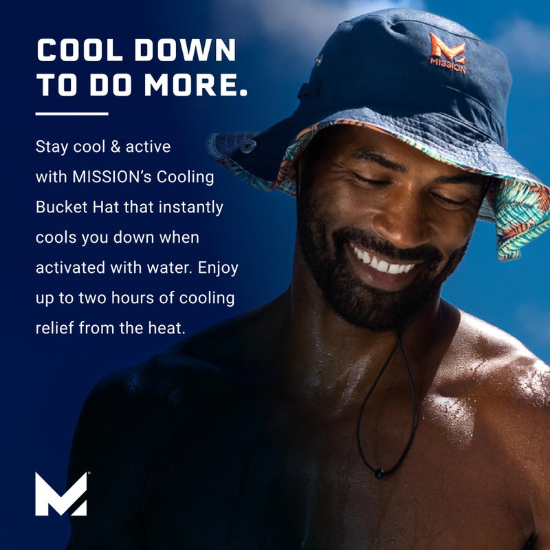Mission MISSION Cooling Bucket Hat, Sea Palm - Unisex Wide-Brim Hat for Men & Women - Lightweight, Foldable & Durable - Cools Up to 2 Hours - UPF 50 Sun Protection - Machine Washable - Image 4