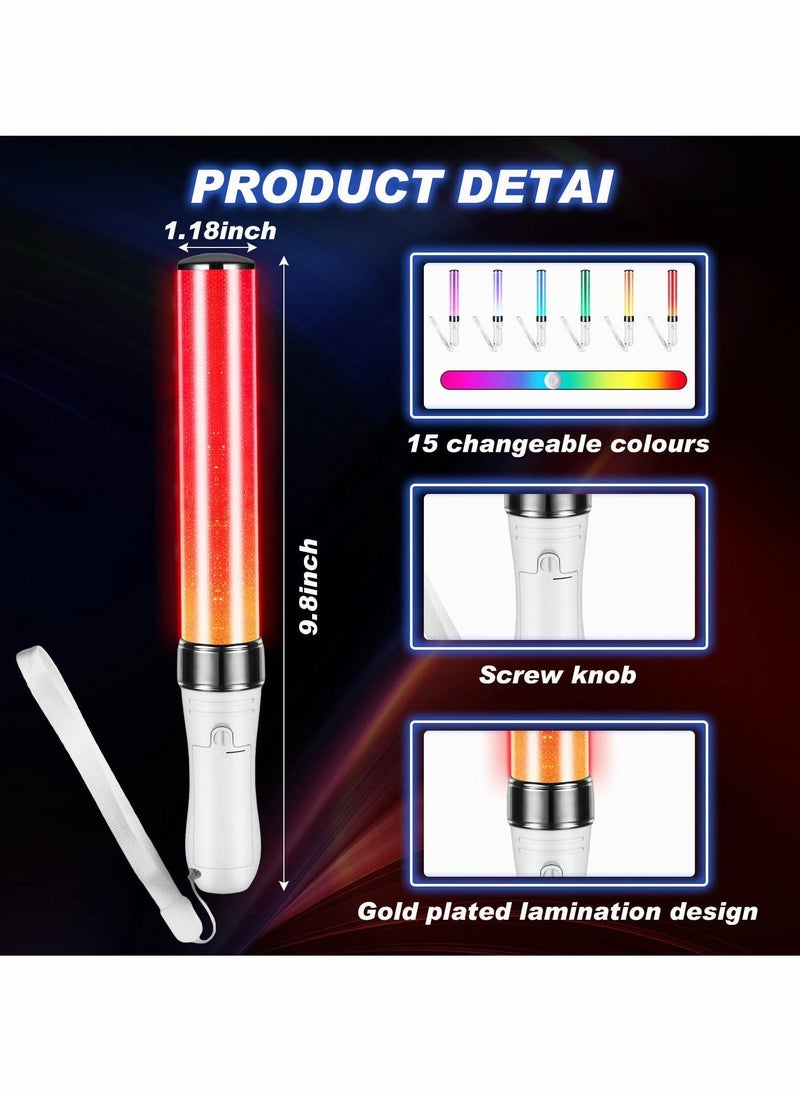 Generic - Glow Sticks Bulk, 3 Pcs LED Foam Sticks, 15 Color Flashing Light Party Favors, in the Dark Supplies for Wedding, Raves, Concert, Party, Camping - Image 1