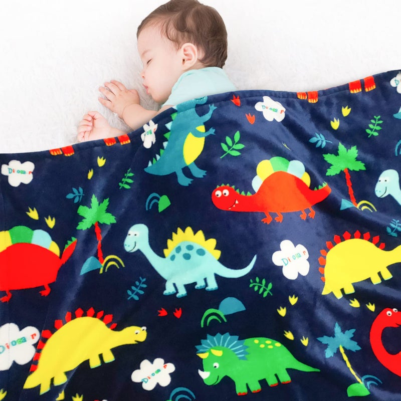 Lukeight Toddler Blanket for Boys and Girls Plush and Thick Dinosaur Blanket Birthday Gifts for Toddler and Baby Dinosaur 30x40 Inches
