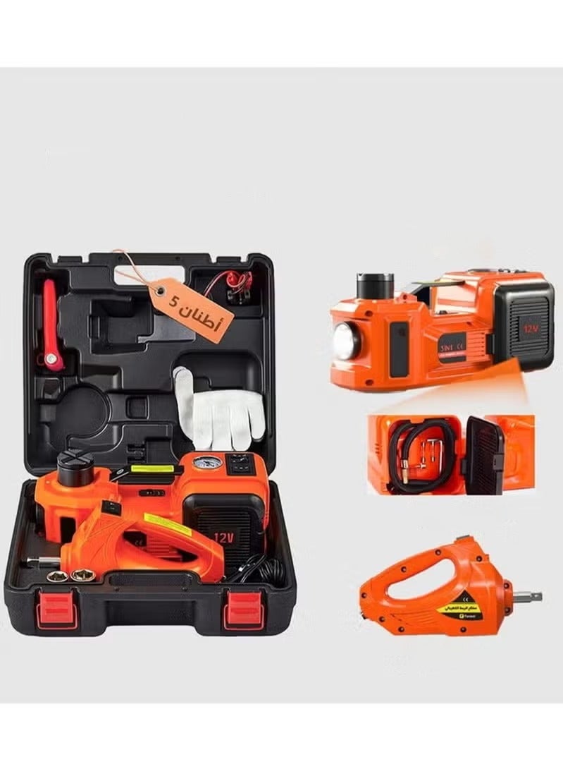 Rock Pow 12V 5 ton car electro-hydraulic jack set with air pump multi-function 4 in 1 suitable for all car models - Image 5