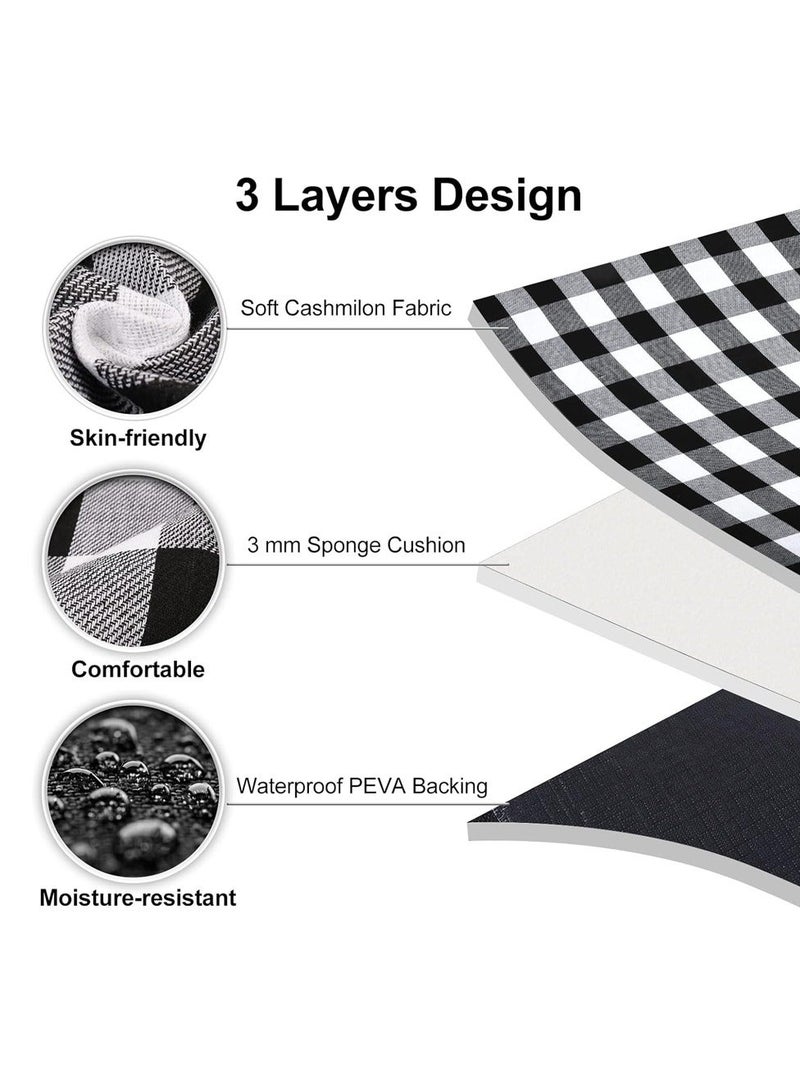 بساط نزهة للتخييم في الهواء الطلق ٢ × ٣ متر - بساط قابل للطي ومقاوم للماء ٢٠٠ × ٣٠٠ سم (أسود الب) - Image 3