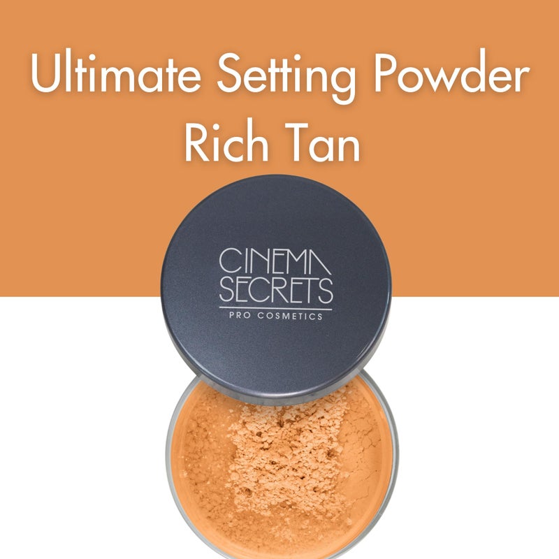 Cinema Secrets Ultralucent Setting Powder- Rich Tan Talc-Free Loose Mineral Powder for All Skin Types, Oil Control, Shine-Free Finish, Breathable,Weightless, Moisture-Resistant, Organic Ingredients - Image 2
