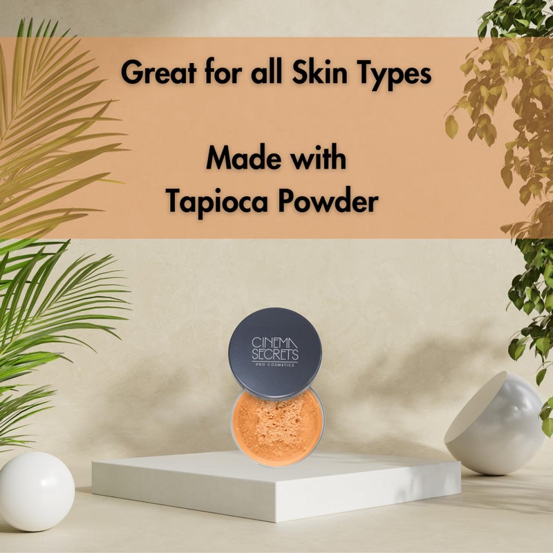 Cinema Secrets Ultralucent Setting Powder- Rich Tan Talc-Free Loose Mineral Powder for All Skin Types, Oil Control, Shine-Free Finish, Breathable,Weightless, Moisture-Resistant, Organic Ingredients - Image 3