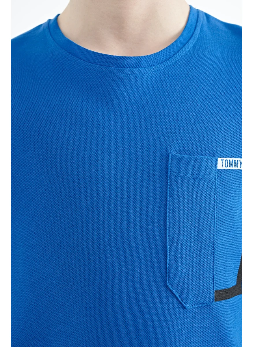 Tommy Life Saks Pocket Detailed O Neck Standard Pattern Boy T-Shirt - 11120
