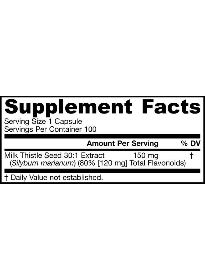 jarrow formulas Milk Thistle 150 Mg 100 Veggie Capsules Antioxidant Supporting Immune Response Liver Function & Glutathione Up To 100 Servings (Packaging May Vary) - Image 3