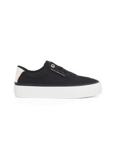 TOMMY HILFIGER Logo Detail Lace Up Low Top Sneakers  - Image 1