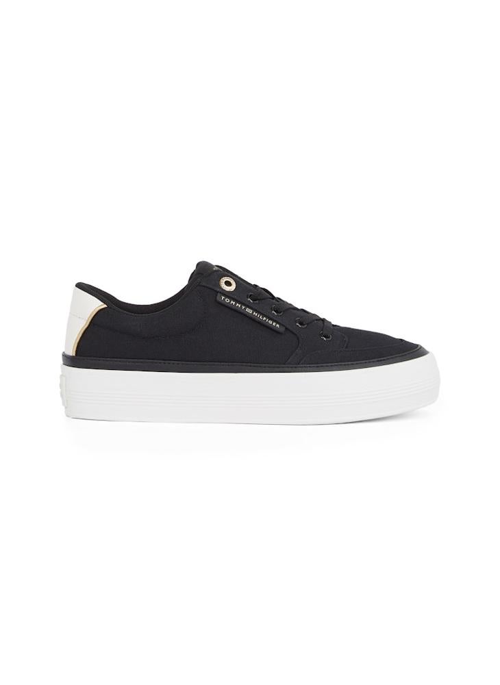 TOMMY HILFIGER Logo Detail Lace Up Low Top Sneakers  - Image 1
