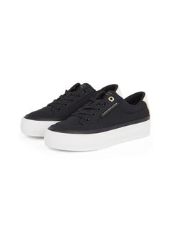 TOMMY HILFIGER Logo Detail Lace Up Low Top Sneakers  - Image 3