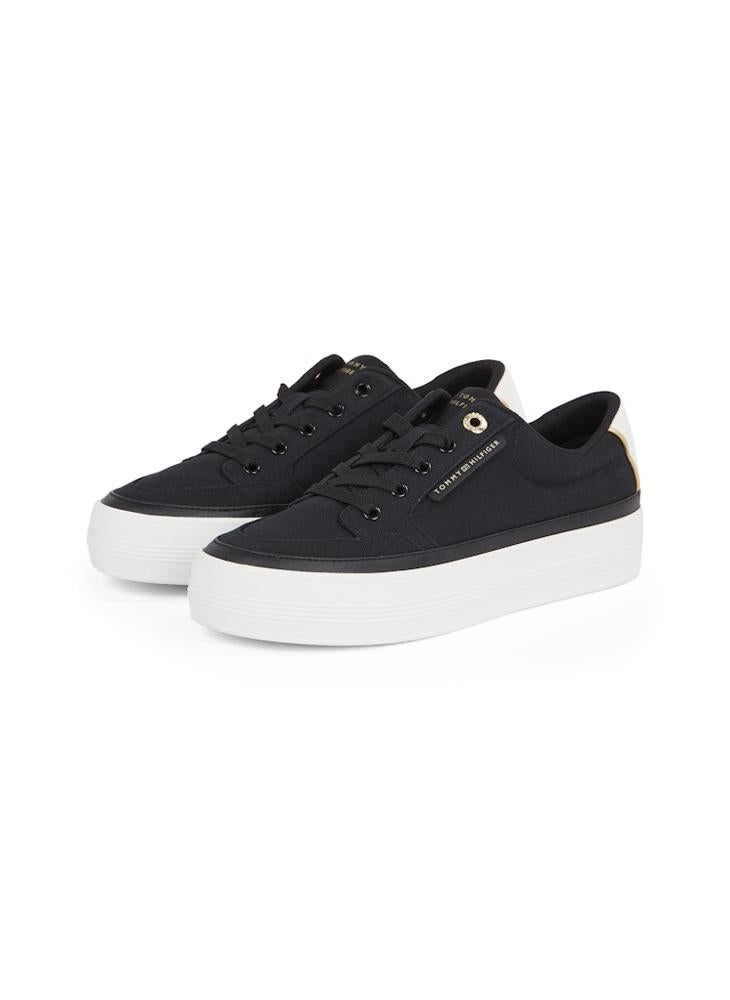 TOMMY HILFIGER Logo Detail Lace Up Low Top Sneakers  - Image 3
