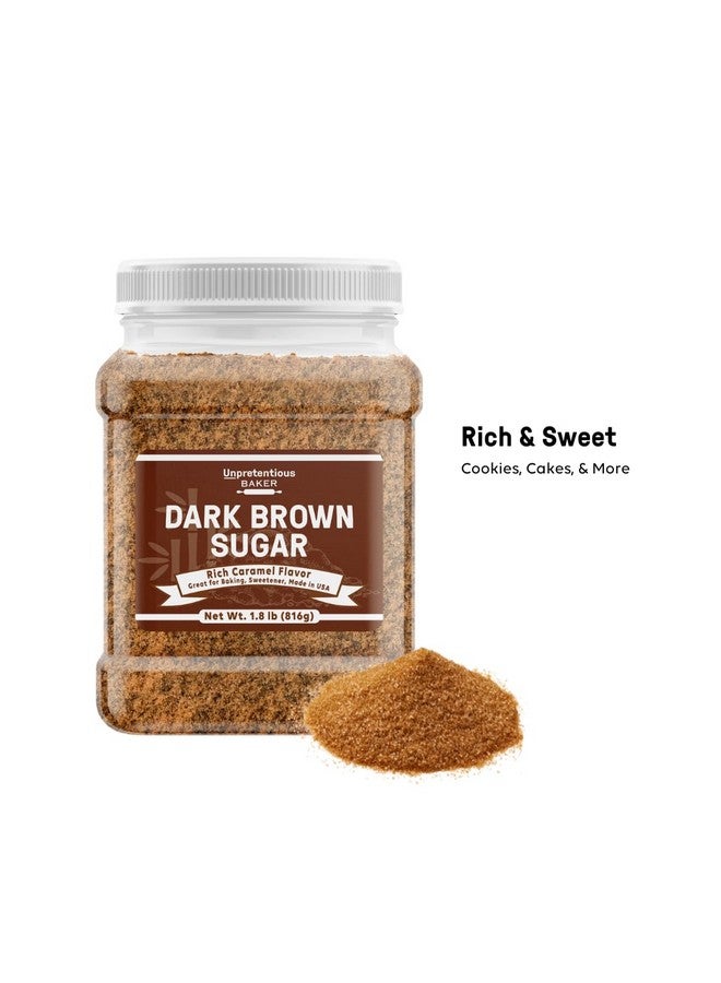 Unpretentious Dark Brown Sugar, Great for Baking, Rich Caramel Flavor, Sweetener (1.8 Pound) - Image 3