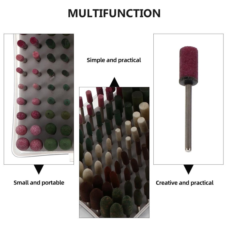 100pcs Abrasive Polishing Heads Rotary Tool Grinding Mounted Points for Carving and Stone Polishing Industrial Use - Image 5