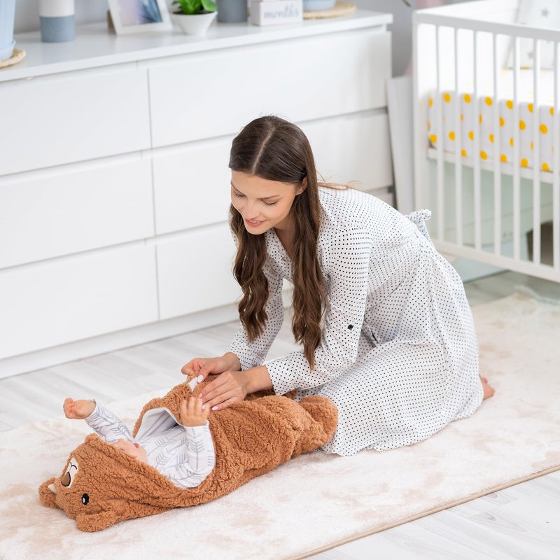 BYDOOO BD Baby Swaddle Blanket Bear 0-6 Months Cute Organic Ultra Soft Plush NewBorn Baby Essentials Must Have Infants Girls Boys Gender Neutral Stuff, Registry Gift Receiving Swaddling Wrap Clothes Shower Gift - Image 5