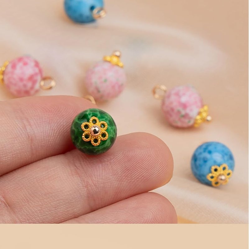 أزرار الخياطة الزرقاء 10 مم خرز صغير للملابس القميص المعطف سترة الجينز الحرف اليدوية - Image 5