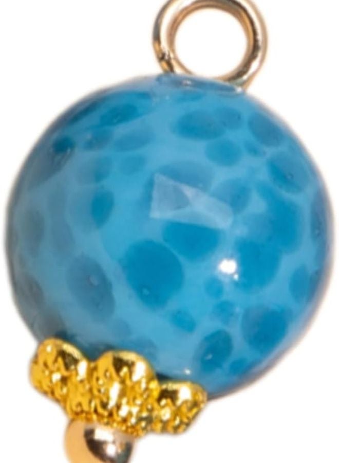 أزرار الخياطة الزرقاء 10 مم خرز صغير للملابس القميص المعطف سترة الجينز الحرف اليدوية - Image 1