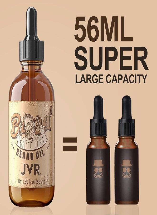 JVR Beard Grooming Kit for Men, Beard Care Kit Includes Oil and Balm,100% Boar Brush Vegan Just for Men Mustache, Perfect Gifts for Him Man Dad Boyfriend - Image 4