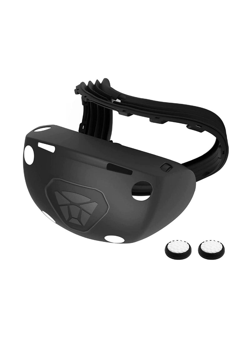 VR Silicone Face Cover and VR Shell Protective Cover Compatible with Playstation VR2 / PSVR2 Accessories, VR Facial Interface Bracket VR Headset Shell Cover for PSVR2 - Image 1