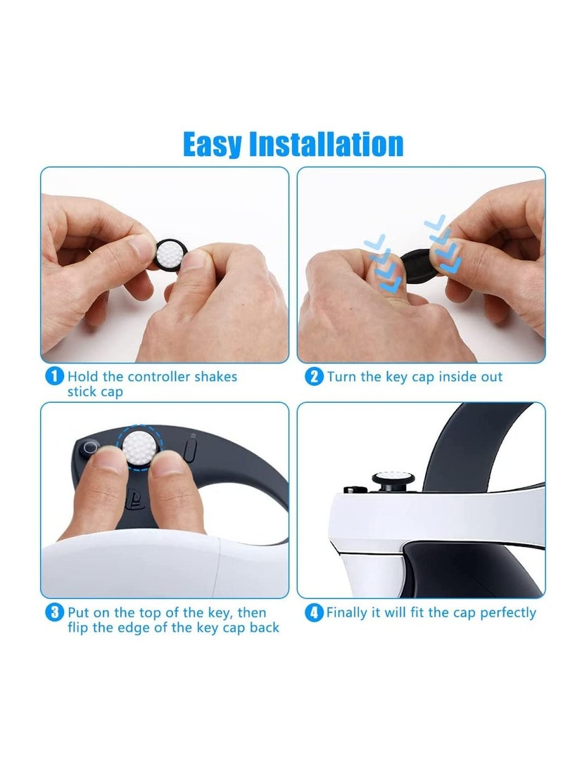 VR Silicone Face Cover and VR Shell Protective Cover Compatible with Playstation VR2 / PSVR2 Accessories, VR Facial Interface Bracket VR Headset Shell Cover for PSVR2 - Image 5