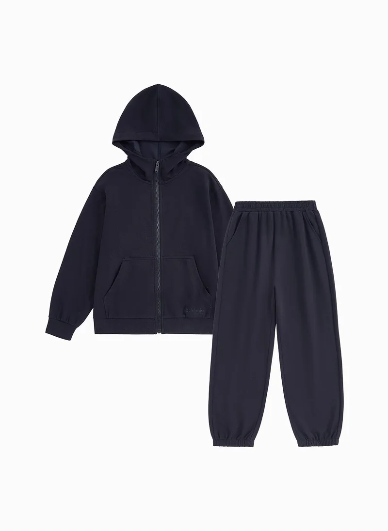 Balabala Kids Unisex Knit Long Sleeve Suit