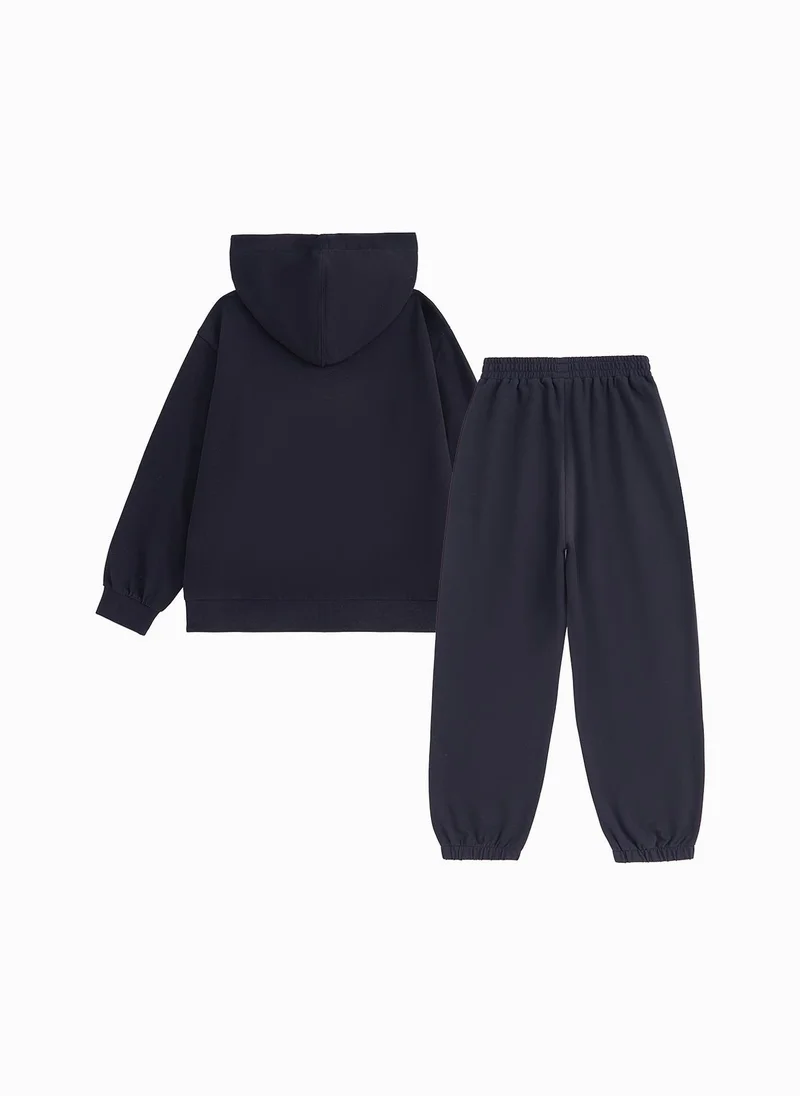 Balabala Kids Unisex Knit Long Sleeve Suit