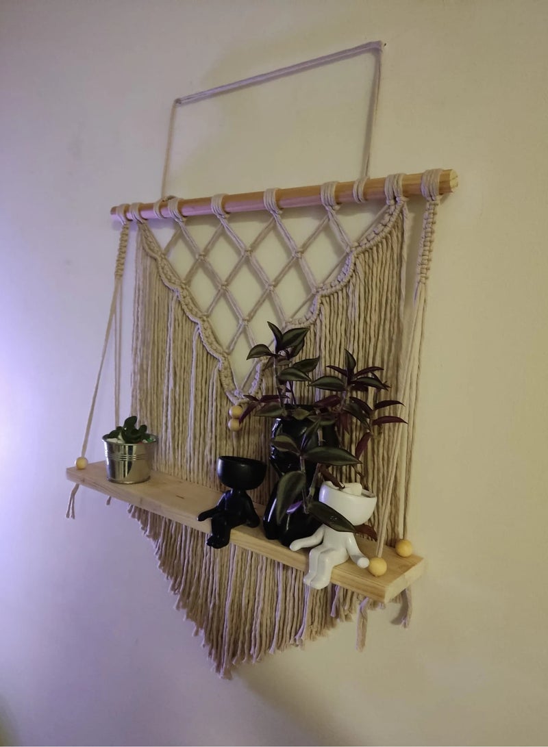 انتيكيانو رف حائط خشبي - Image 4