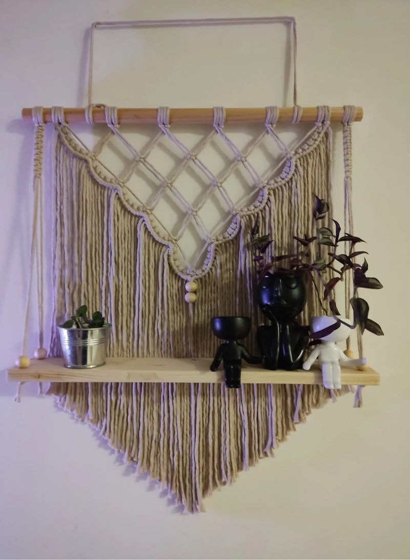 انتيكيانو رف حائط خشبي - Image 2