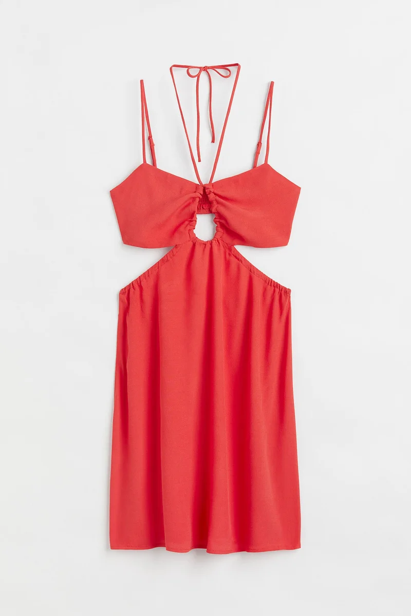 اتش اند ام فستان بأجزاء مفرغة