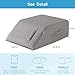 MEGCXIT Leg Pillow Elevation Blood Circulation Leg Wedge for Elevation for Swelling Leg Elevating Pillow for After Surgery Memory Foam Foot Knee Pillow for Back Sleeping 2361688 Inch Grey - Image 4