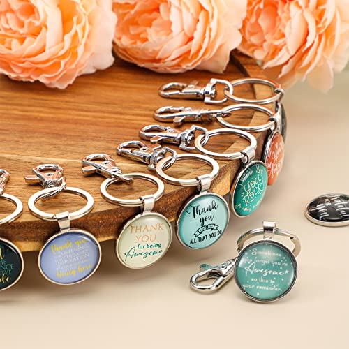 Fumete 50 Pcs Employee Appreciation Gifts for Coworkers Motivational Keychains Bulk Thank You Gifts for Teacher Nurse Team - Image 4