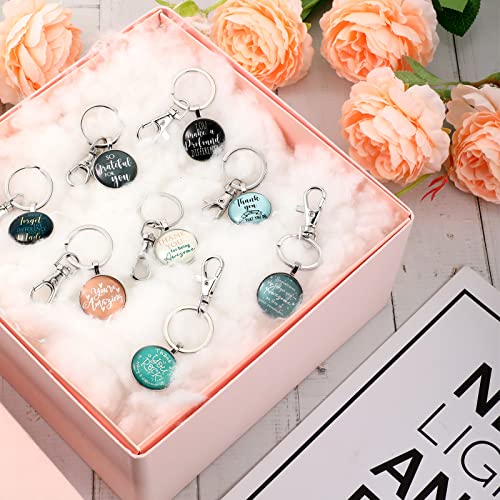 Fumete 50 Pcs Employee Appreciation Gifts for Coworkers Motivational Keychains Bulk Thank You Gifts for Teacher Nurse Team - Image 5