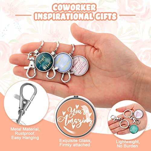 Fumete 50 Pcs Employee Appreciation Gifts for Coworkers Motivational Keychains Bulk Thank You Gifts for Teacher Nurse Team - Image 3