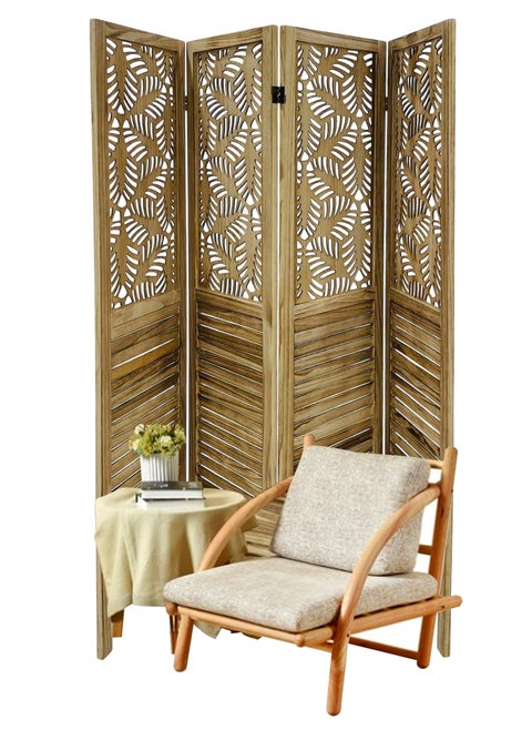 Room Divider 4 Panel Room Partition, Foldable Freestanding 40*170 CM