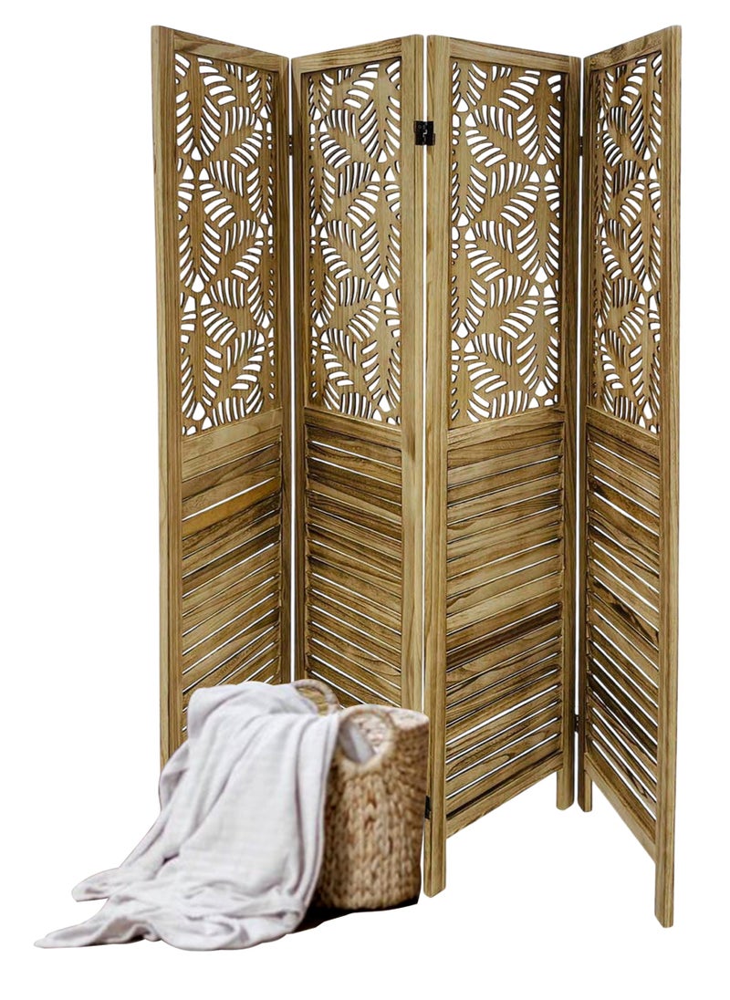 Living - Room Divider 4 Panel Room Partition, Foldable Freestanding 40*170 CM - Image 1