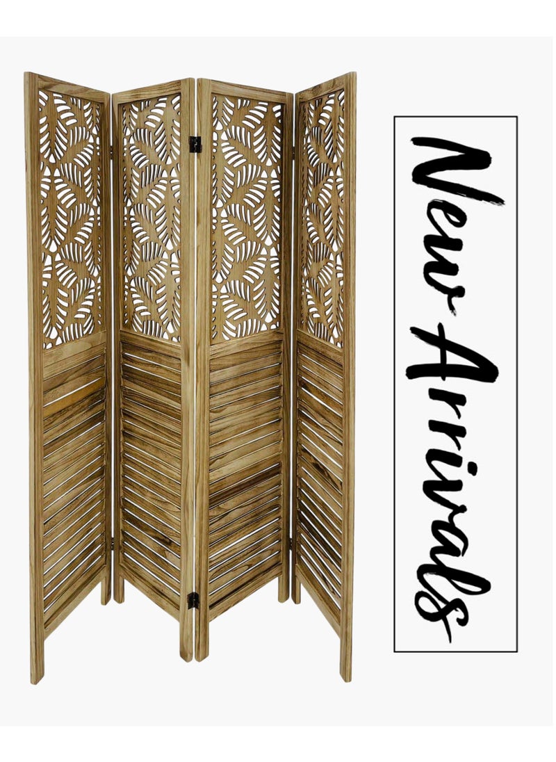 Living - Room Divider 4 Panel Room Partition, Foldable Freestanding 40*170 CM - Image 1