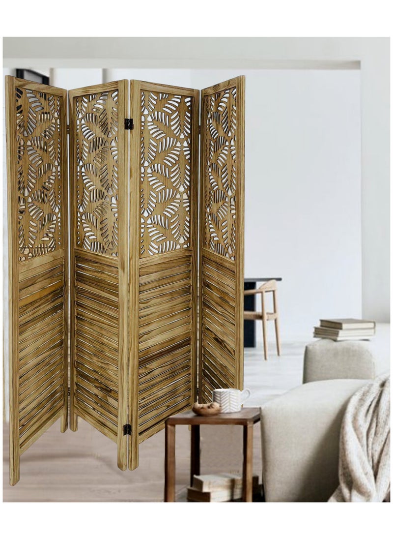 Living - Room Divider 4 Panel Room Partition, Foldable Freestanding 40*170 CM - Image 1